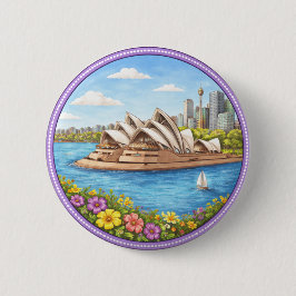 Sydney's Opera House 缶バッジ