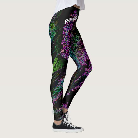 Sylishのアートで芸術的な芸術Leggings#14を個人化して下さい レギンス (右)