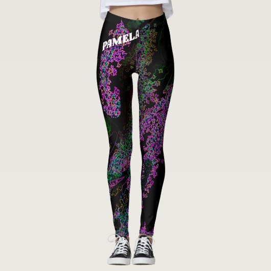 Sylishのアートで芸術的な芸術Leggings#14を個人化して下さい レギンス (正面)