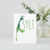 Syltの地図 ポストカード (スタンド正面)