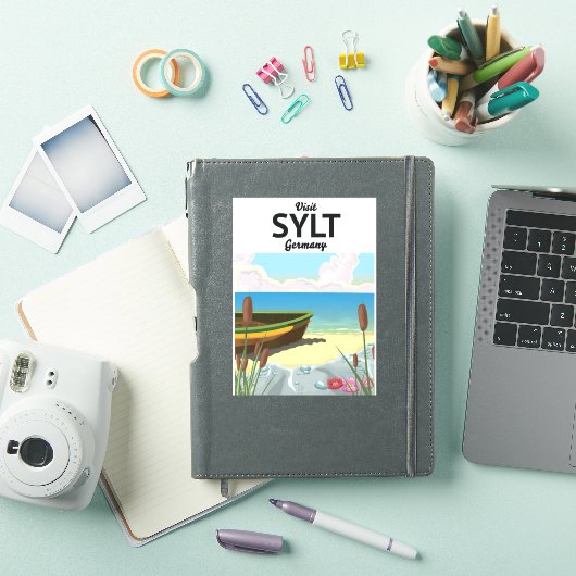 Syltドイツ旅行ポスター シール (iPadカバー)
