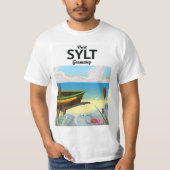 Syltドイツ旅行ポスター Tシャツ (正面)