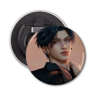 Sylusラブ&深い宇宙ピン – かわいいSFアニメ 栓抜き