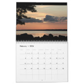 Sylvan Beach Sunsets Calendar カレンダー (2月 2026)