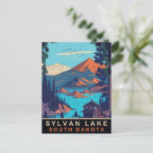 Sylvan Lake, South Dakota，ヴィンテージ・トラベル ポストカード (スタンド正面)