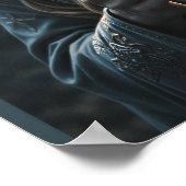 Sylvarae Nightwhisper Mystic Elf Fantasy Art Print ポスター (角)