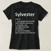 SYLVESTER定義名パーソナライズされたのおもしろい誕生 Tシャツ (デザイン正面)