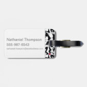 SYLVESTER™およびTWEETY™パターン ラゲッジタグ (裏面横)