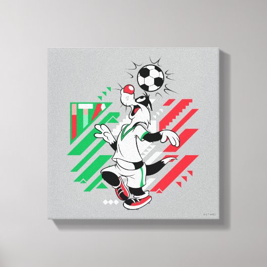 SYLVESTER™ イタリア代表サッカーデザイン キャンバスプリント (正面)