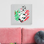 SYLVESTER™ イタリア代表サッカーデザイン キャンバスプリント (インサイチュ (リビング))