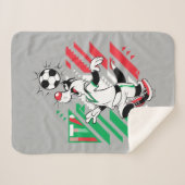 SYLVESTER™ イタリア代表サッカーデザイン シェルパブランケット (正面(横))