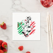 SYLVESTER™ イタリア代表サッカーデザイン スタンダードカクテルナプキン (インサイチュ)