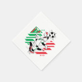 SYLVESTER™ イタリア代表サッカーデザイン スタンダードカクテルナプキン (角)