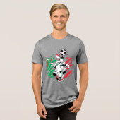 SYLVESTER™ イタリア代表サッカーデザイン トライブレンドTシャツ (正面全面)