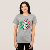 SYLVESTER™ イタリア代表サッカーデザイン トライブレンドTシャツ (正面全面)