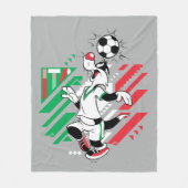 SYLVESTER™ イタリア代表サッカーデザイン フリースブランケット (正面)