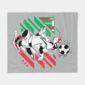SYLVESTER™ イタリア代表サッカーデザイン フリースブランケット (正面(横))