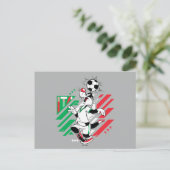 SYLVESTER™ イタリア代表サッカーデザイン ポストカード (スタンド正面)
