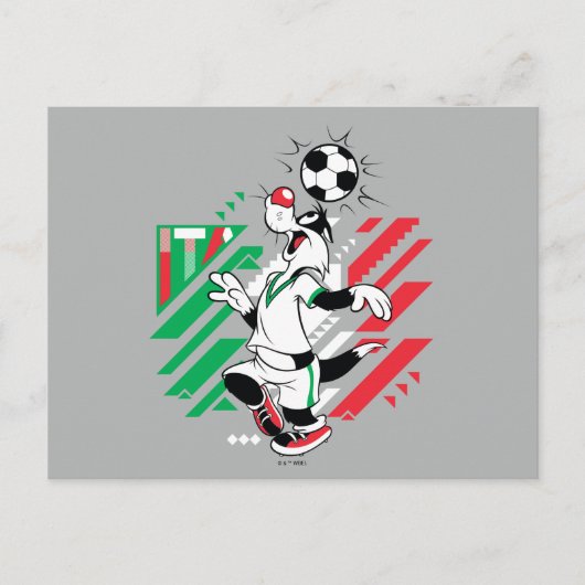 SYLVESTER™ イタリア代表サッカーデザイン ポストカード (正面)