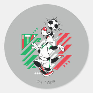 SYLVESTER™ イタリア代表サッカーデザイン ラウンドシール