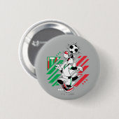 SYLVESTER™ イタリア代表サッカーデザイン 缶バッジ (正面&裏面)
