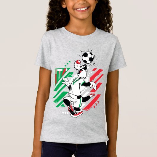SYLVESTER™ イタリア代表サッカーデザイン Tシャツ (正面)
