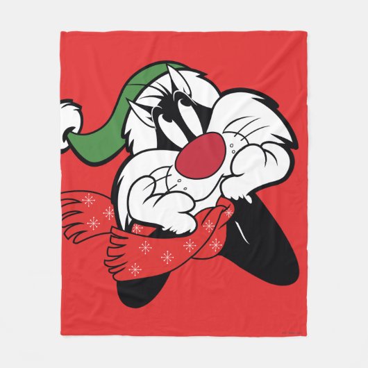 SYLVESTER™クリスマスの感想 フリースブランケット (正面)