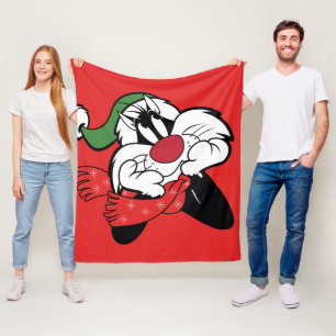 SYLVESTER™クリスマス・ション フリースブランケット