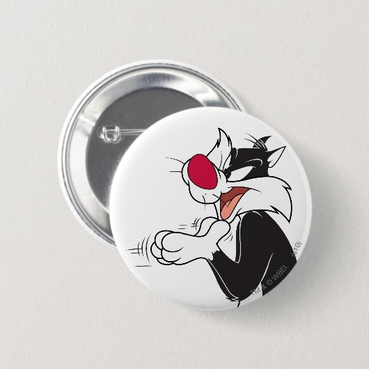 SYLVESTER™擦り爪 缶バッジ (正面&裏面)