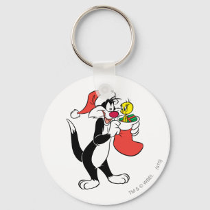 SYLVESTER™猫とストッキング キーホルダー