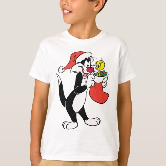 SYLVESTER™猫とストッキング Tシャツ (正面)