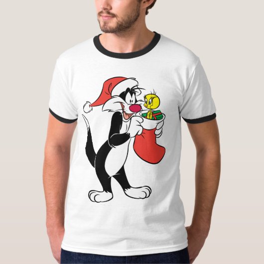 SYLVESTER™猫とストッキング Tシャツ (正面)