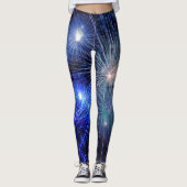 Sylvester Fireworks - Power Yoga Leggings レギンス (正面)