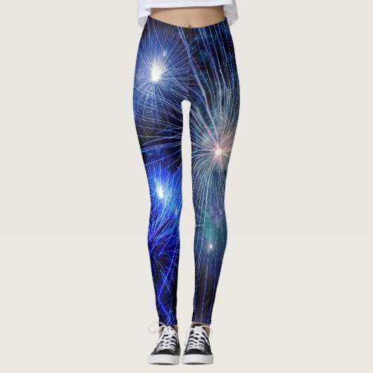 Sylvester Fireworks - Power Yoga Leggings レギンス (正面)