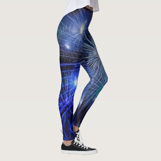 Sylvester Fireworks - Power Yoga Leggings レギンス (右)