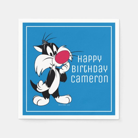 Sylvester Jr. |のクラシックな姿勢 スタンダードカクテルナプキン (正面)