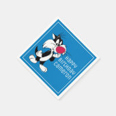 Sylvester Jr. |のクラシックな姿勢 スタンダードカクテルナプキン (角)