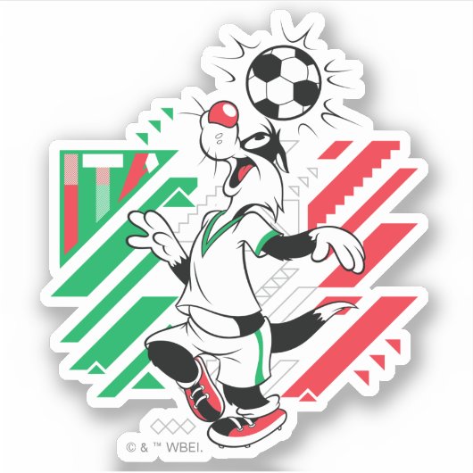 SYLVESTER™ Team Italy Soccer Graphic シール (正面)