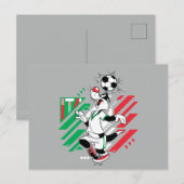 SYLVESTER™ Team Italy Soccer Graphic ポストカード (正面/裏面)
