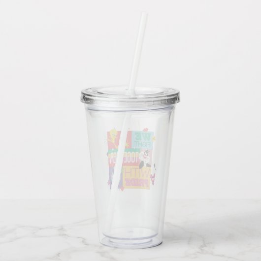 SYLVESTER™ & TWEETY™|プライドと共に戦う アクリルタンブラー (裏面)