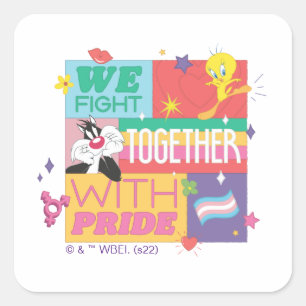SYLVESTER™ & TWEETY™ プライドと共に戦う スクエアシール