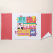 SYLVESTER™ & TWEETY™|プライドと共に戦う ビーチタオル (正面)