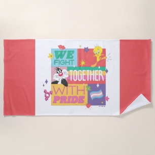 SYLVESTER™ & TWEETY™ プライドと共に戦う ビーチタオル
