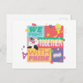 SYLVESTER™ & TWEETY™|プライドと共に戦う ポストカード (正面/裏面)