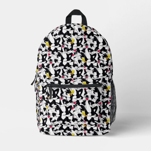 SYLVESTER™ & TWEETY™ Pattern プリントバックパック (正面)