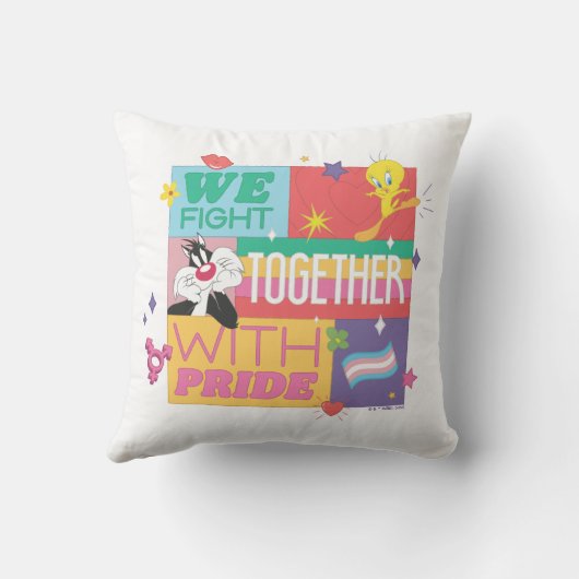 SYLVESTER™ & TWEETY™| We Fight Together With Pride クッション (裏面)