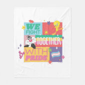 SYLVESTER™ & TWEETY™| We Fight Together With Pride フリースブランケット (正面)