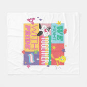 SYLVESTER™ & TWEETY™| We Fight Together With Pride フリースブランケット (正面(横))