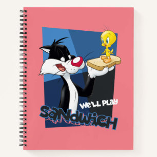SYLVESTER™ & TWETY™「サンドイッチ遊す」 ノートブック