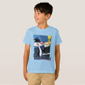 SYLVESTER™ & TWETY™「サンドイッチ遊す」 Tシャツ (正面フル)